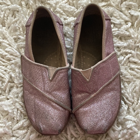 TOMS Sparkle Glitter Shoe Purple Pink Size 11 - Picture 4 of 12
